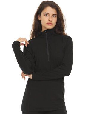 Cozy Microweight Merino Wool Women's 1/4 Zip Pullover - Perfect for Layering!